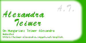 alexandra teimer business card